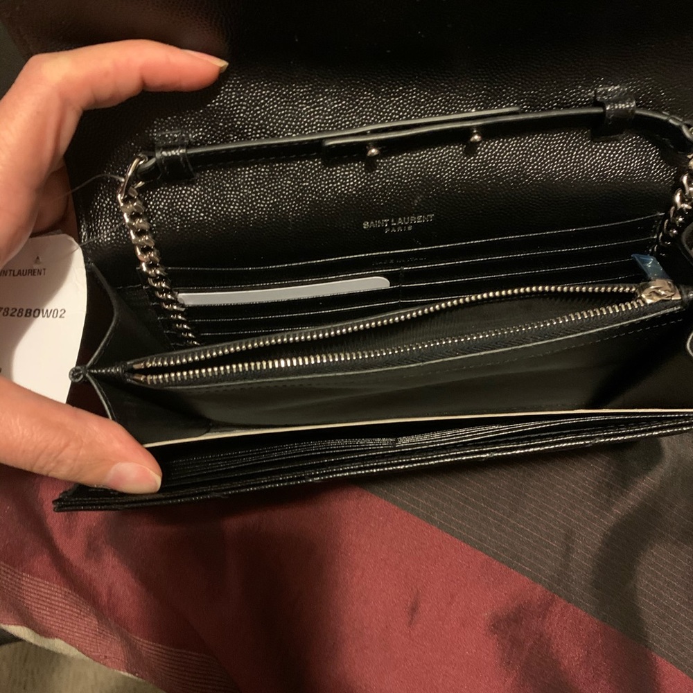 100 Authentic Ysl Wallet On Chain Gem